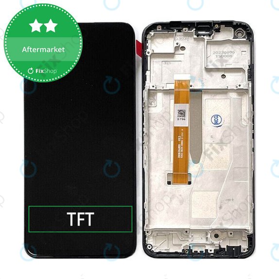Schermo per Realme 9 Pro RMX3471 RMX3472, Vetro touch con cornice