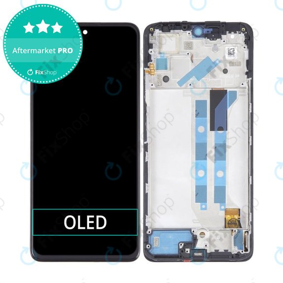 Schermo OLED per Xiaomi Redmi Note 12 Pro 4G 2209116AG, Vetro touch con cornice