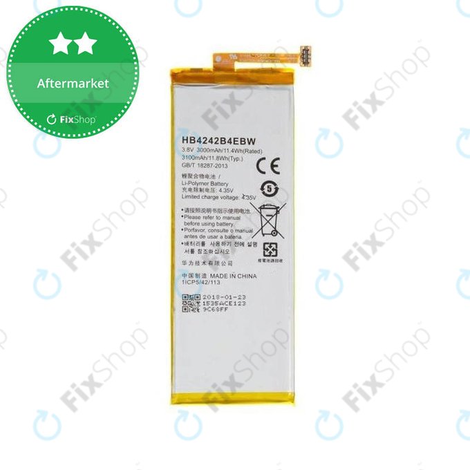 Batteria per Huawei Honor 6, Huawei Honor 4X, HB4242B4EBW, 3100mAh