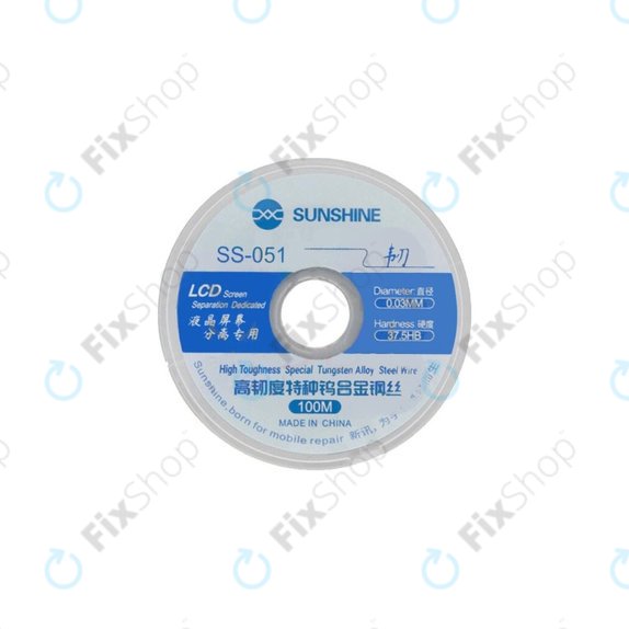 Filo per separazione display LCD 0,03 mm x 100 m, Sunshine SS-051