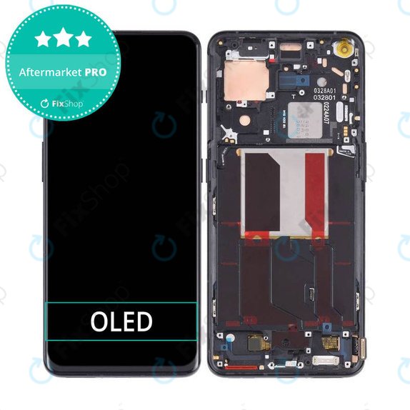 Schermo OLED per OnePlus 10 Pro NE2210 NE221, Volcanic Black, Vetro touch con cornice