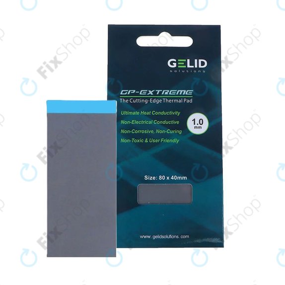 Pad termico GELID GP-Extreme, 12 W/mK, 80 × 40 × 1,0mm
