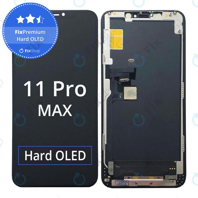 Schermo Hard OLED per iPhone 11 Pro Max, Vetro touch con cornice, FixPremium