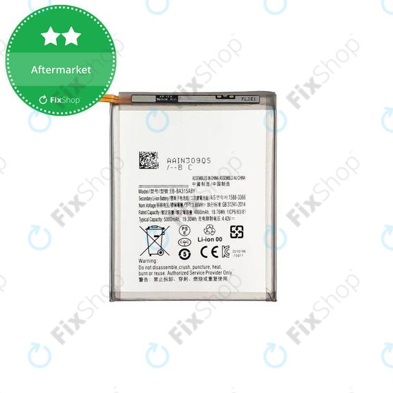 Batteria per Samsung A22 A225F, A31 A315F, A32 4G A325F, EB-BA315ABY, 5000mAh
