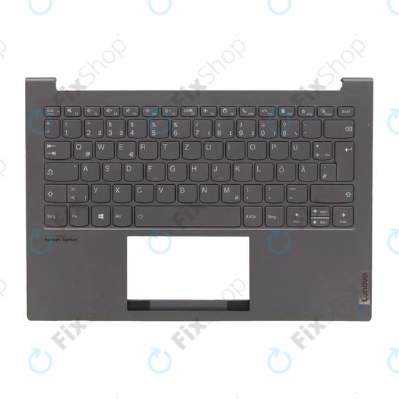 Cover C poggiapolsi e tastiera DE per Lenovo ThinkBook 13X ITG, Slate Gray, 77034096, Genuine Service Pack