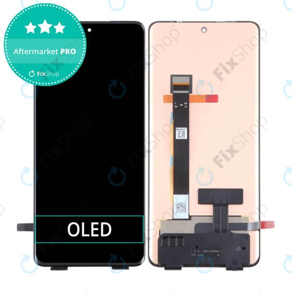 Schermo OLED per MotGoldla Edge 30 Fusion XT2243, Vetro touch senza cornice