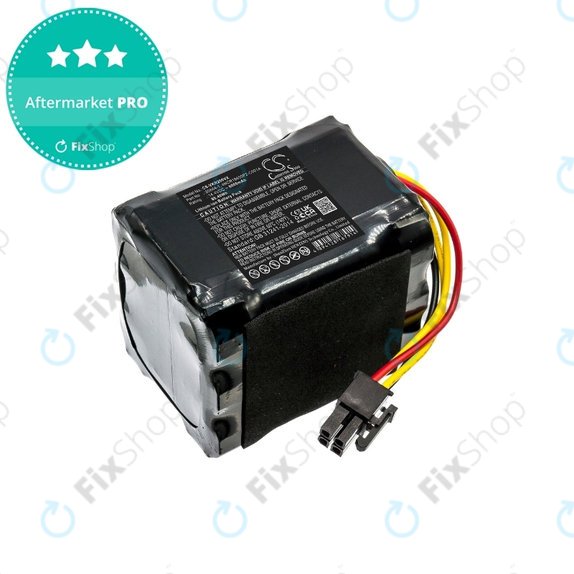 Batteria per Vorwerk Kobold VR200, 20884-1, 4NCR18650P2-C001A, Li-Ion, 6000mAh, 14.4V, HQ