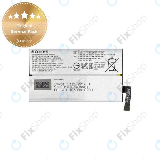 Batteria per Sony Xperia 10, SNYSQ68, 1315-7716, 2870mAh, Genuine Service Pack