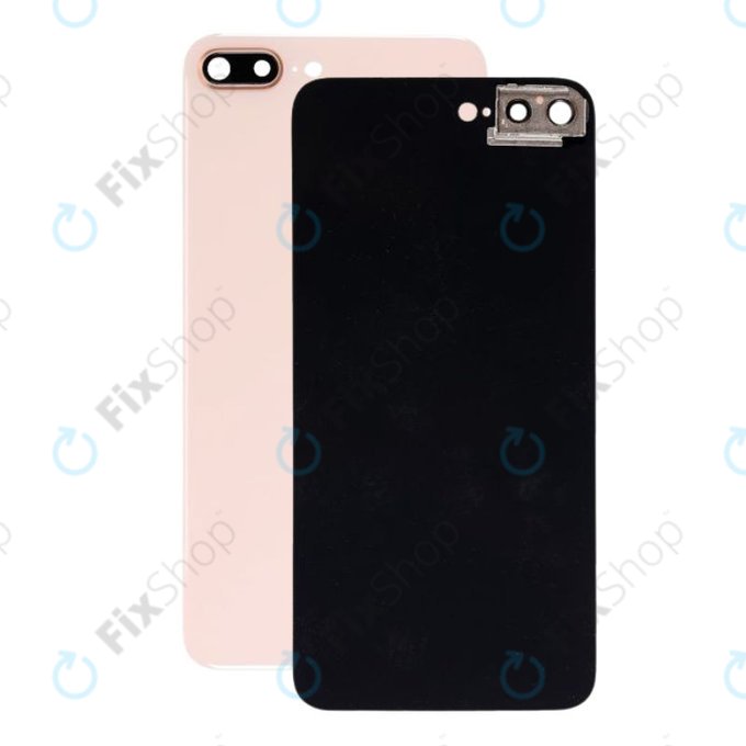 Vetro scocca posteriore e supporto fotocamera per iPhone 8 Plus, Gold