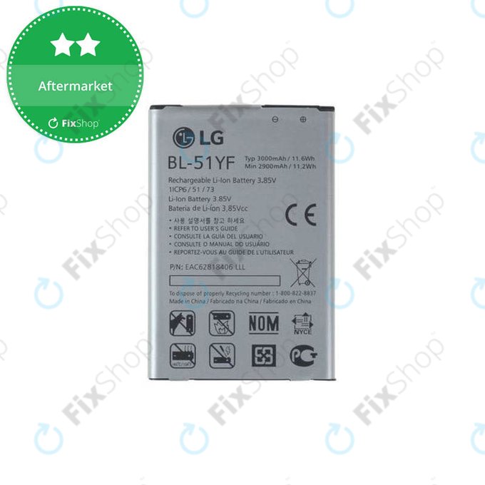 Batteria per LG G4 H815, BL-51YF, 3000mAh