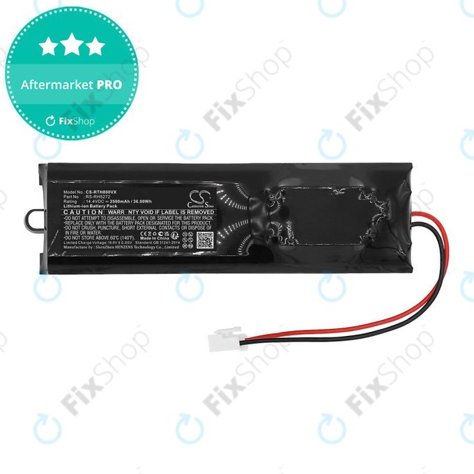Batteria per Rowenta Air Force Extreme, RS-RH5272, Li-Ion, 2500mAh, 14.4V, HQ