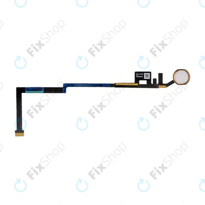 Tasto Home e cavo flex per Apple iPad (5ª Gen 2017), (6ª Gen 2018), Gold