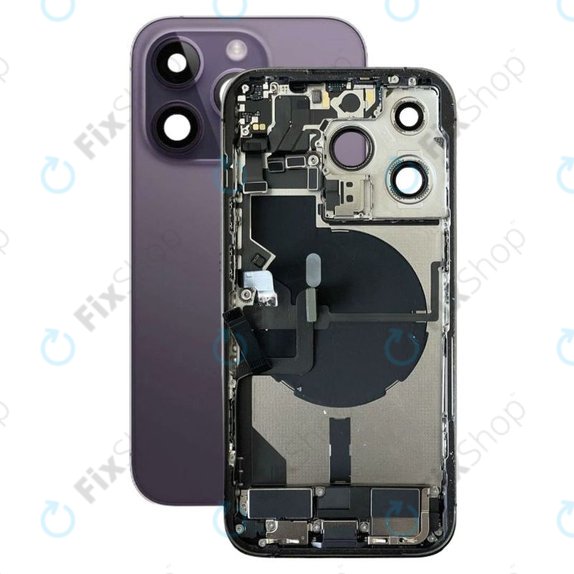 Scocca posteriore con piccoli componenti per iPhone 14 Pro, Deep Purple