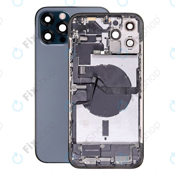 Scocca posteriore con piccoli componenti per iPhone 12 Pro Max, Blue