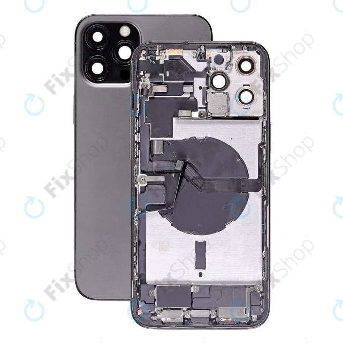 Scocca posteriore con piccoli componenti per iPhone 12 Pro Max, Graphite
