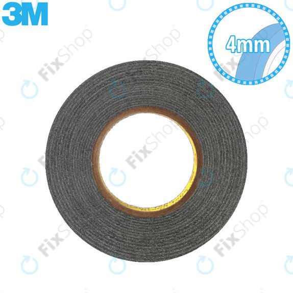 Nastro biadesivo 3M, 6mm x 50m, Black