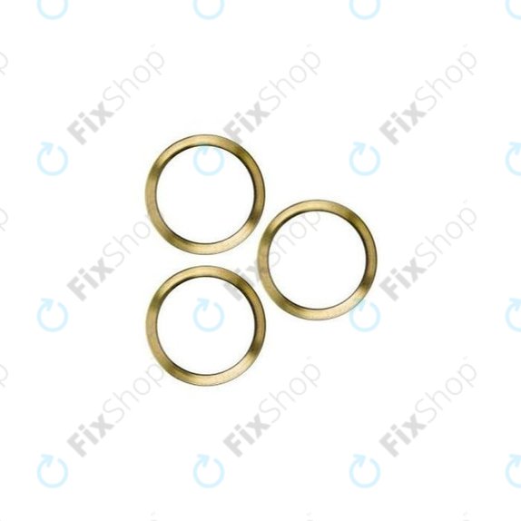 Frame lente fotocamera posteriore 3pcs per iPhone 12 Pro Max, Gold