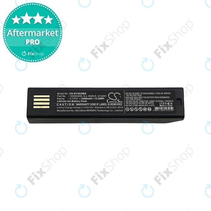 Batteria per Honeywell 1202g, 1452G, 1472G, 1902GHD/GSR, 1911i, 1981i, 3820/i, 4620, 4820/i, 5620, 6320, 8675i, Xenon 3820/i, 4820/i, 5620, 6320, G14320100000495, S-L-0526-E, 013283, 3400mAh, HQ