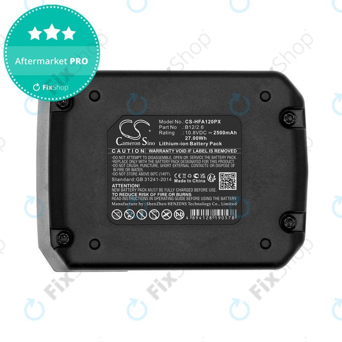 Batteria per Hilti SFD 2-A12, PR 30-HVSG A12, 2077977, B12/2.6, B12/4.0, Li-Ion, 2500mAh, 10.8V, HQ