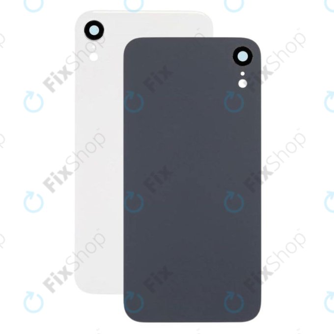 Vetro scocca posteriore e lente fotocamera per iPhone XR, White
