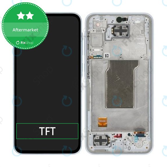 Schermo per Samsung A35 A356B, Awesome Iceblue, Vetro touch con cornice
