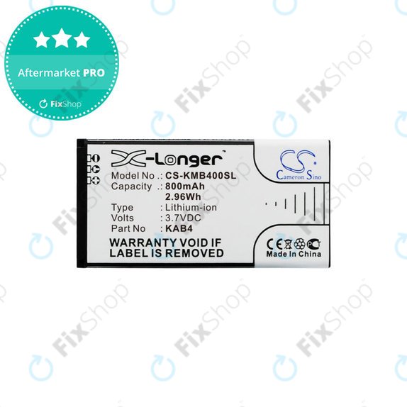 Batteria per Maxcom MM720, 800mAh, Li-Ion, 3.7 V, KAB4, HQ
