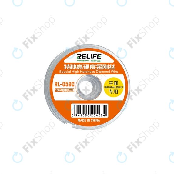 Filo per separazione display LCD 0,08 mm x 100 m, Relife RL-059C