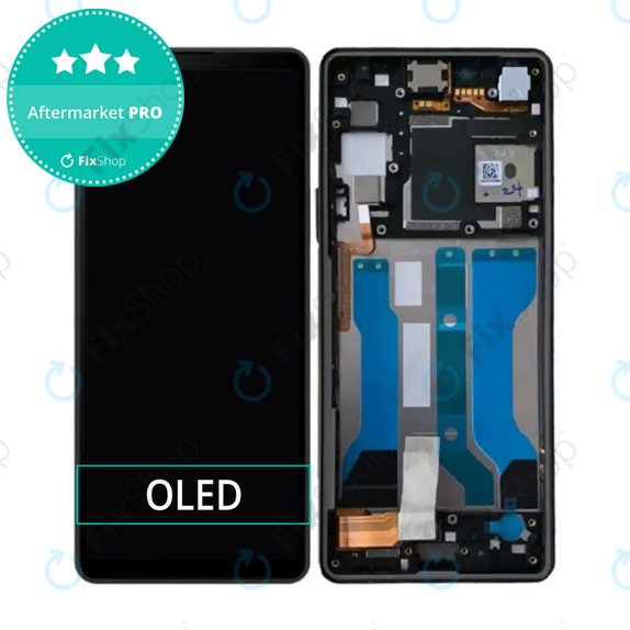 Schermo OLED per Sony Xperia 10 V, Black, Vetro touch con cornice