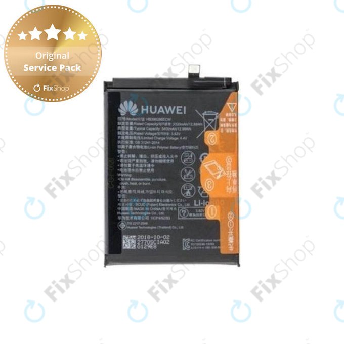 Batteria per Huawei Honor 10 Lite (HRY-LX1), P Smart (2019), Y9 (2019), HB396286ECW, 24022919, 24022770, 3400mAh, Genuine Service Pack
