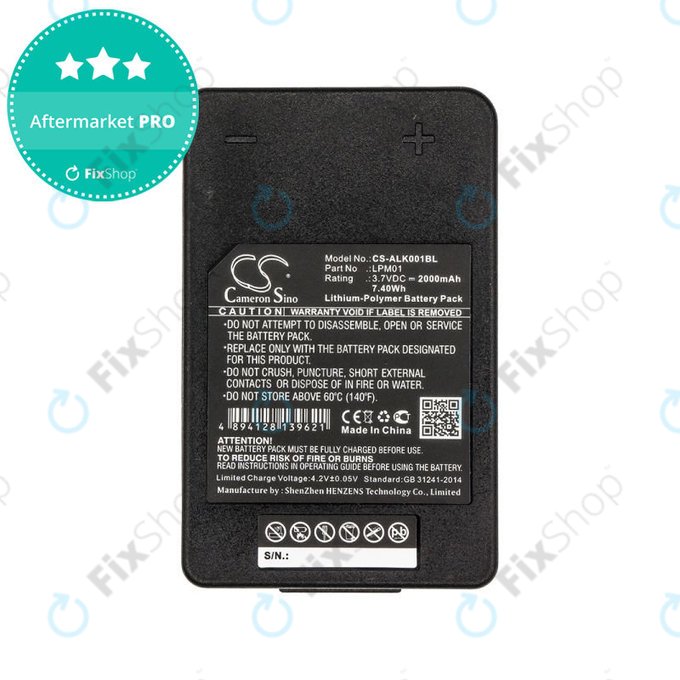 Batteria per Autec LK NEO, LPM01, Li-Pol, 2000mAh, 3.7V, HQ