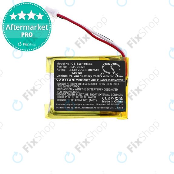 Batteria per Sony WF-1000XM4, LP702428, 500mAh, HQ