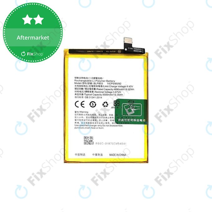 Batteria per Realme 8 5G RMX3241, BLP803, 5000mAh
