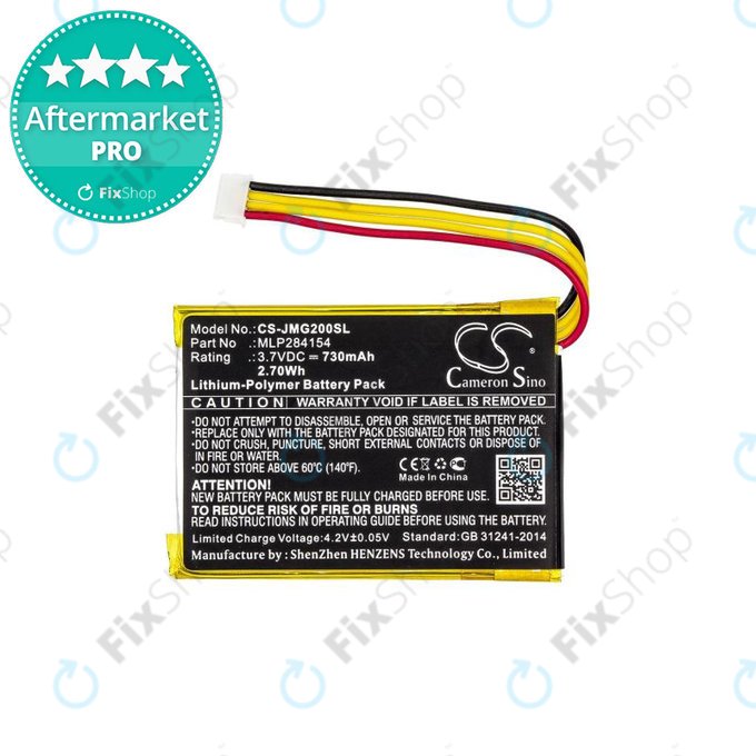Batteria per JBL Go 2, Li-Pol, 730mAh, HQ