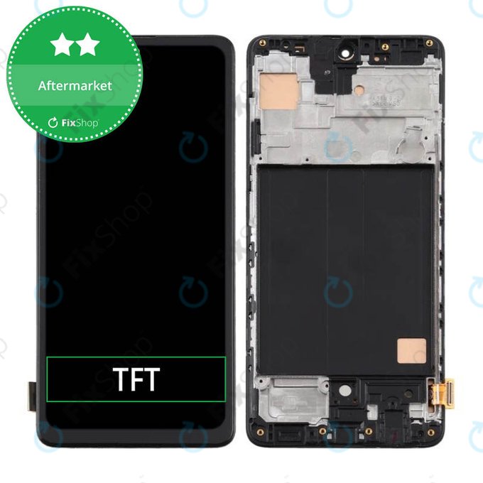 Schermo per Samsung A51 A515F, Vetro touch con cornice