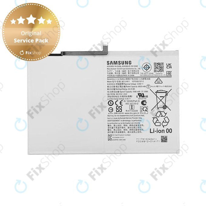 Batteria per Samsung Galaxy Tab A9+ 11" X210, X216B, WT-S-W11, GH81-24467A, 7040mAh, Genuine Service Pack