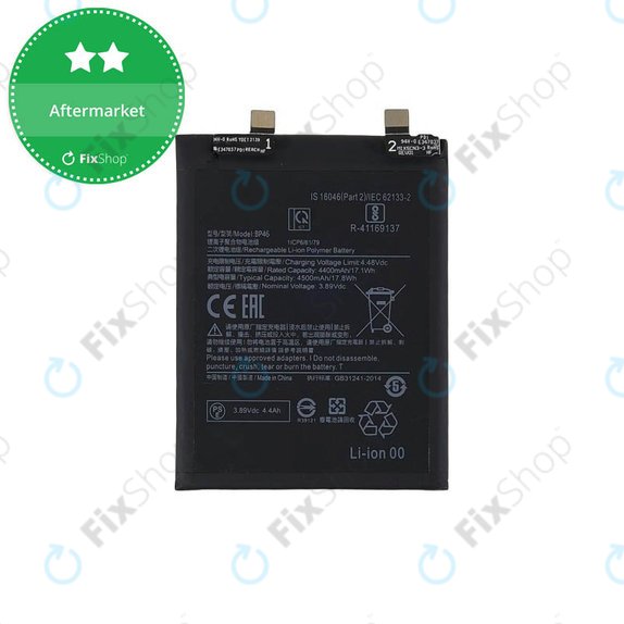 Batteria per Xiaomi 12, 12X, BP46, 4500mAh