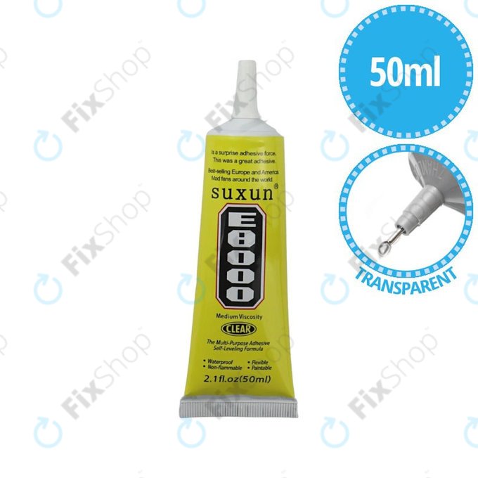 Adesivo E8000 50ml, Trasparent