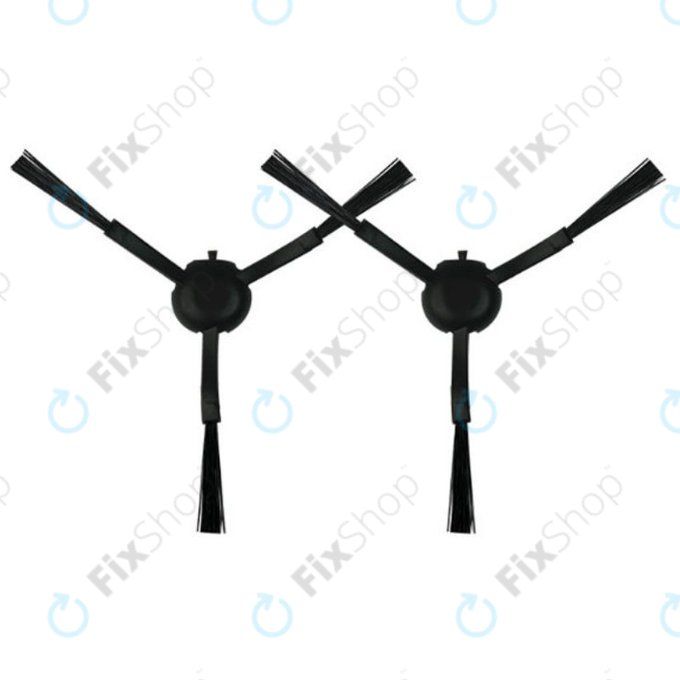 Spazzola laterale per Xiaomi Dreame L20 Ultra, X20 Pro, X20 Plus, Black, 2 pz