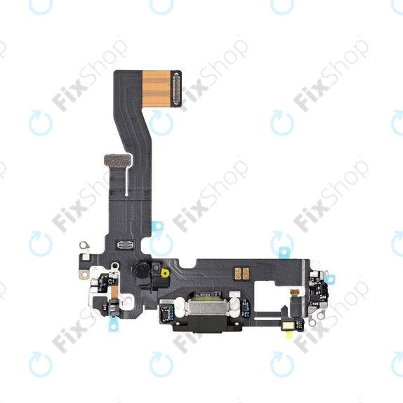 Connettore di ricarica con Cavo flex per iPhone 12, 12 Pro, Black