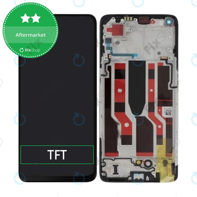 Schermo per Oppo Reno 7 Lite, Vetro touch con cornice