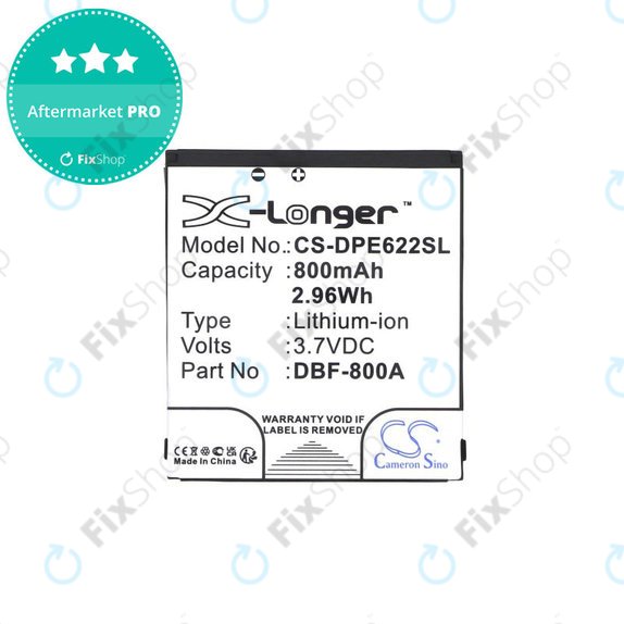 Batteria per Doro PhoneEasy 2314, 2315, 1360, 520, DBF-800A, Li-Ion, 3.7V, 800mAh, HQ