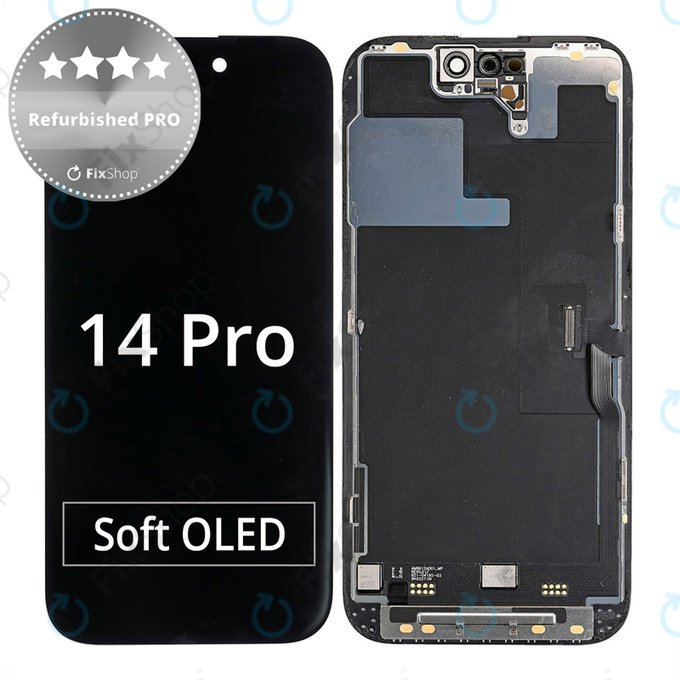 Schermo per iPhone 14 Pro, Vetro touch con cornice, Refurbished PRO