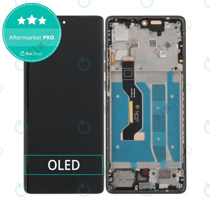 Schermo OLED per Motorola Moto G85 5G XT2427-3, Urban Grey, Vetro touch con cornice