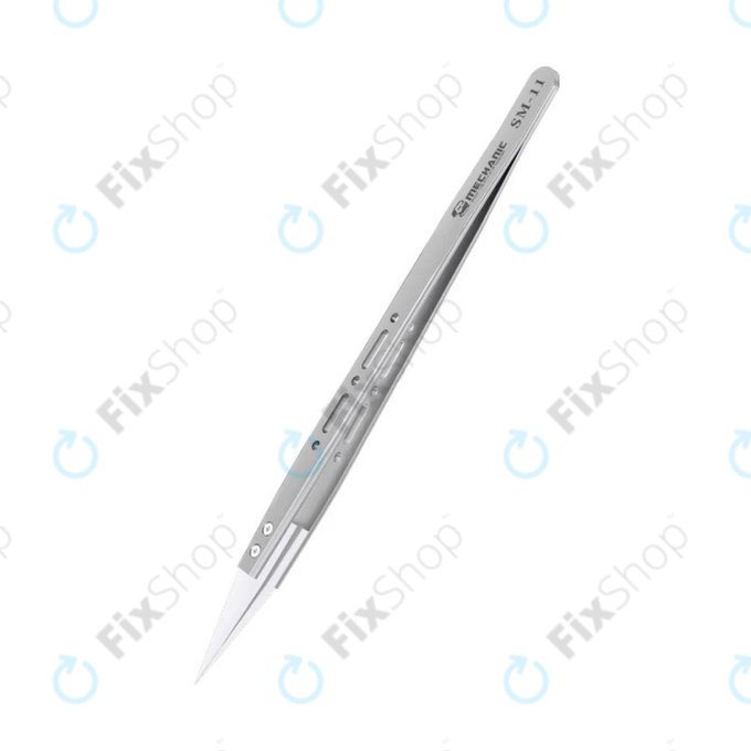 Pinzetta ceramica di precisione resistente al calore con punta dritta appuntita, Mechanic SM-11