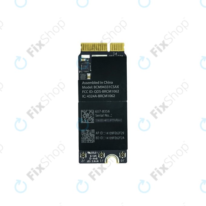 Scheda di rete wireless AirPort BCM94331CS per MacBook Pro 13" A1425 (Late 2012 - Early 2013), 15" A1398 (Mid 2012 - Early 2013)