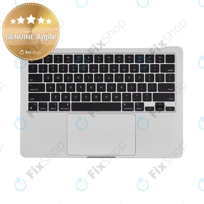 Top case con tastiera US e batteria per MacBook Air 13", A3113 (2024), Silver, 661-40228, Genuine Apple
