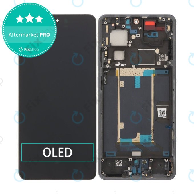 Schermo OLED per OnePlus 13R 5G CPH2645, Black, Vetro touch con cornice
