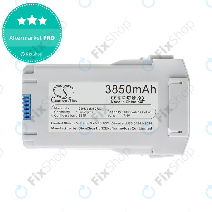 Batteria per DJI Mini 3, Mini 3 Pro, Mini 4, Mini 4 Pro, BWX162-2453-7.38, Li-Pol, 3850mAh, 7.4V, HQ