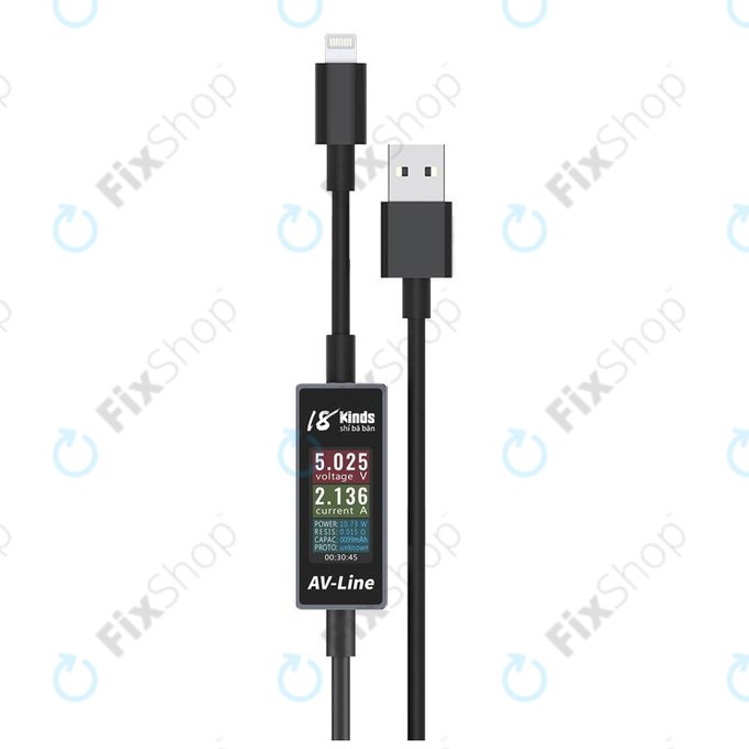 Cavo di ricarica con rilevamento intelligente da Lightning a USB-A, AV-Line