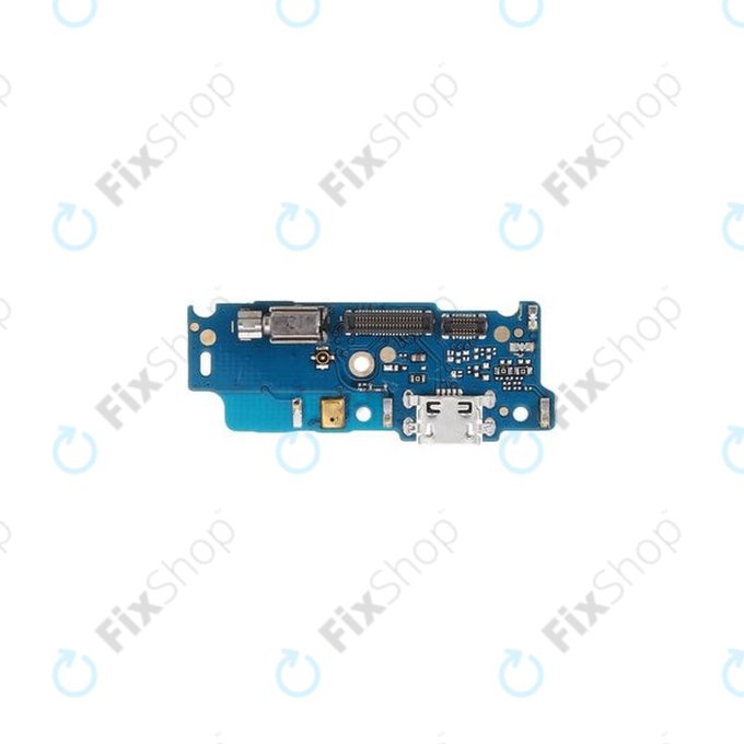 Scheda PCB con connettore di ricarica e microfono per MotGoldla Moto E4 XT1761